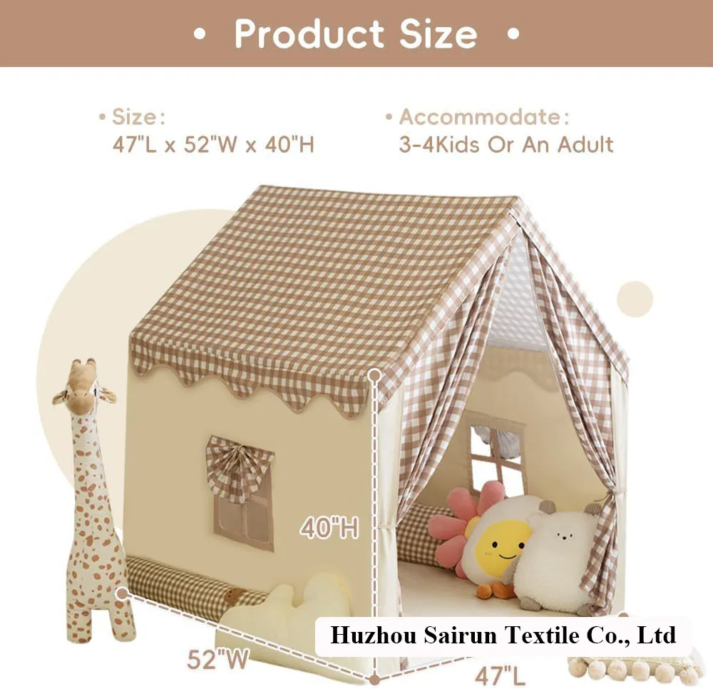 Children's Play Tent Playhouse for Boys and Girls – Indoor Princess Play Tent