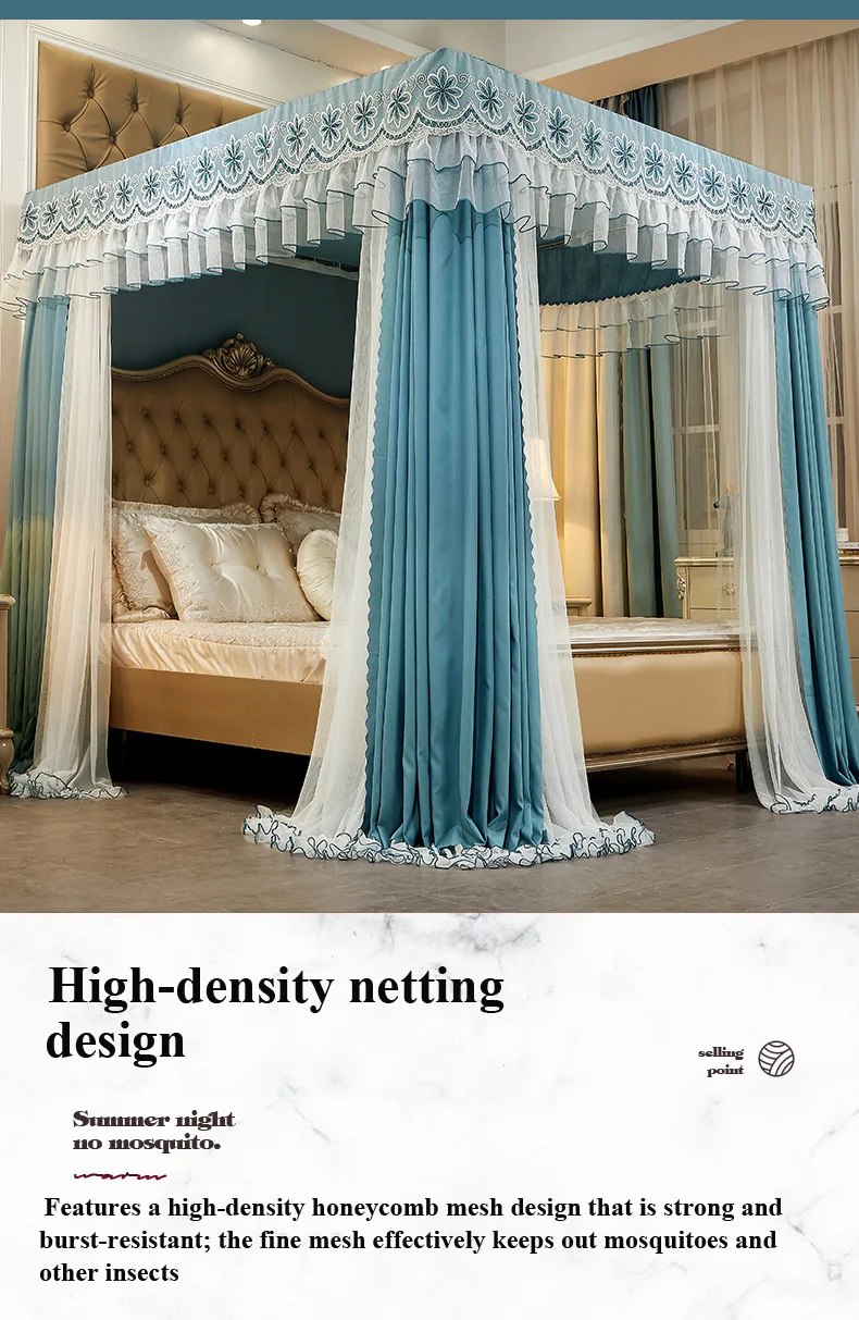 Luxury Bed Canopy – Blackout & Mosquito-Proof – Emerald Green Luxury Bed Canopy – Blackout & Mosquito-Proof – Emerald Green