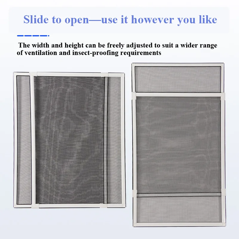 Adjustable Aluminum Alloy Sliding Screen Window – DIY Retractable/Expandable Screen Adjustable Aluminum Alloy Sliding Screen Window – DIY Retractable/Expandable Screen