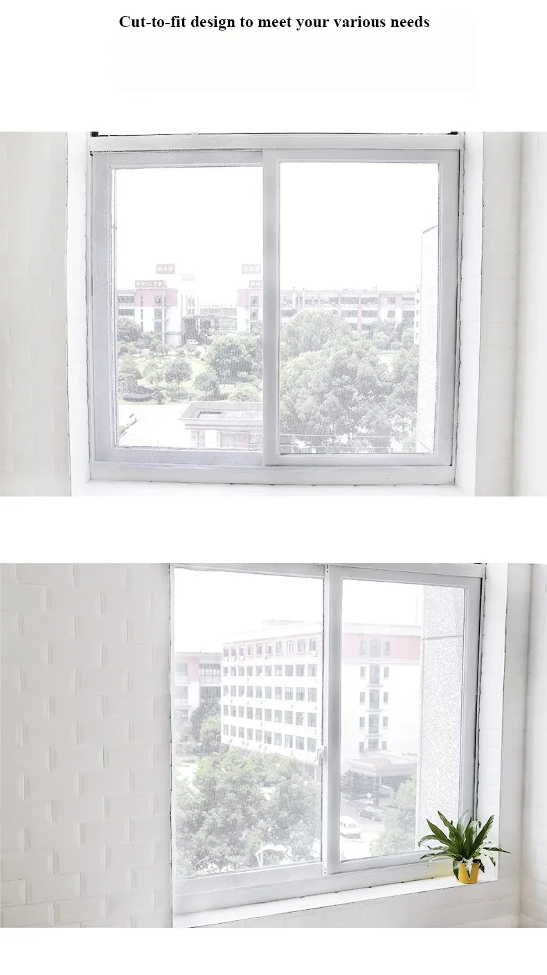 Self-adhesive Velcro Anti-Mosquito Window Screen – Invisible, Easy-to-Install DIY Mesh Screen
