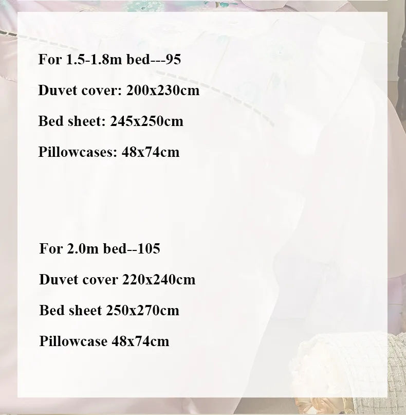 Dandelion French-Style Printed Combed Cotton 4-Piece Bedding Set