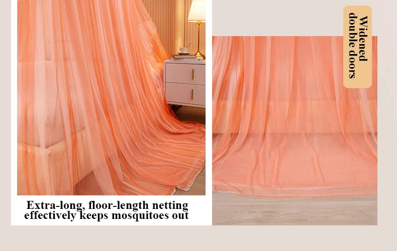 New Blackout Double-Layer Bed Canopy with Dome and Ceiling Mount