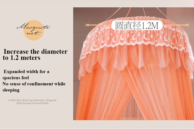 New Blackout Double-Layer Bed Canopy with Dome and Ceiling Mount