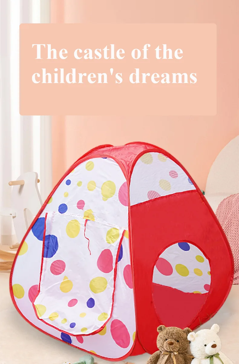 Portable 3-Piece Tunnel and Ball Pit Play Tent Set – Foldable Indoor Climbing Toy