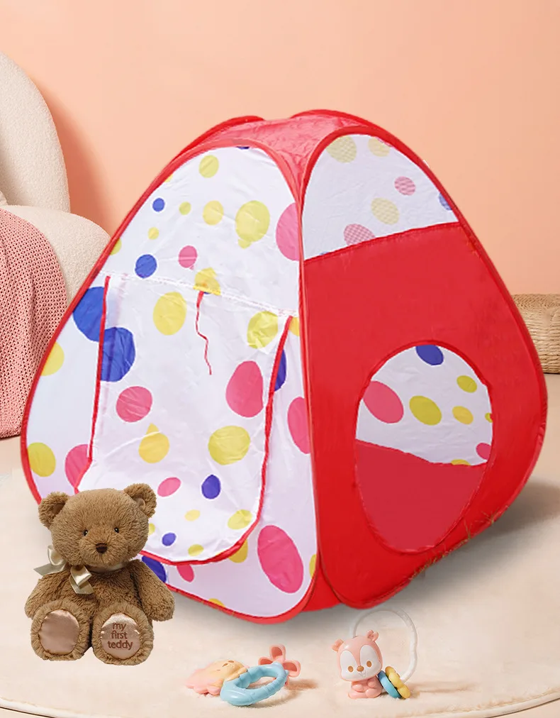 Portable 3-Piece Tunnel and Ball Pit Play Tent Set – Foldable Indoor Climbing Toy