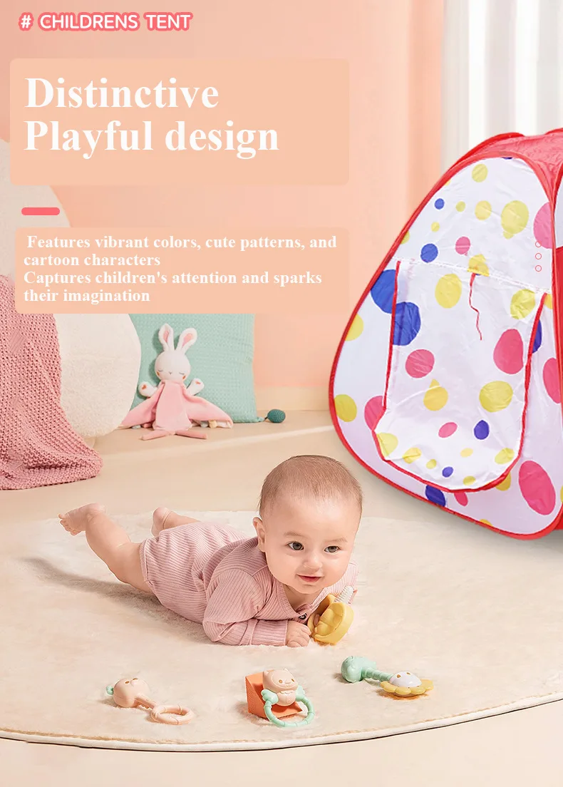 Portable 3-Piece Tunnel and Ball Pit Play Tent Set – Foldable Indoor Climbing Toy