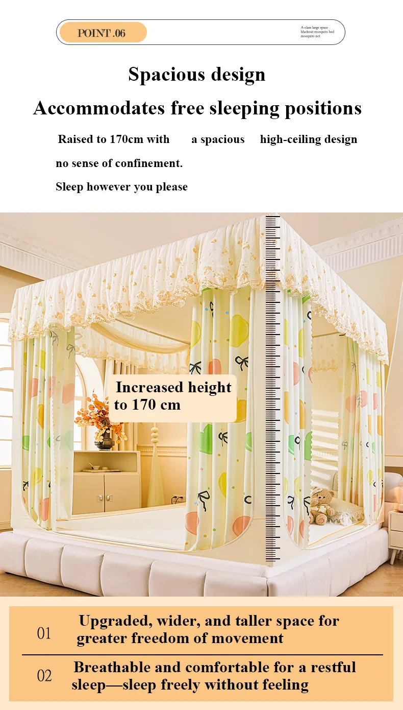 Colorful Heart Embroidered and Printed Bed Curtain Mosquito Net Colorful Heart Embroidered and Printed Bed Curtain Mosquito Net