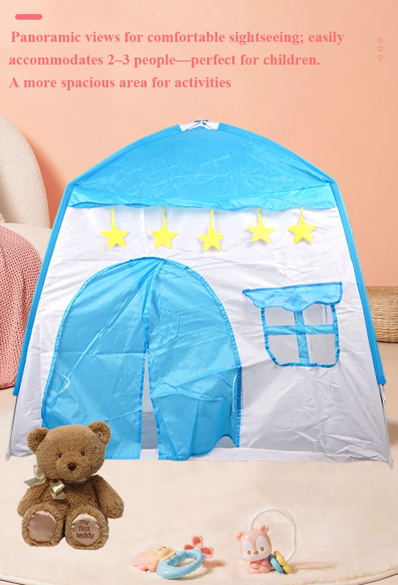 Indoor/Outdoor Children's Tent – Gift for Girls, Play House, Princess Floral Tent, Educational Play Tent