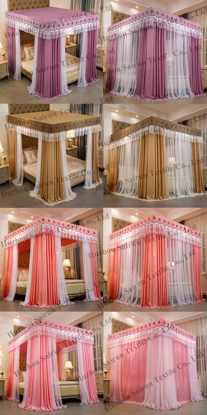 Sunset Khaki Luxury Bed Canopy – Mosquito-Proof Sunset Khaki Luxury Bed Canopy – Mosquito-Proof