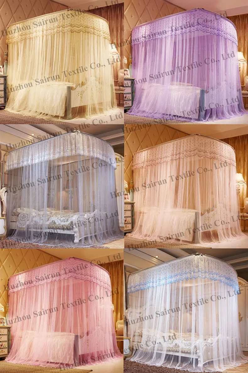 Telescopic Mosquito Net with U-Shaped 3-Door Opening and Reinforced Floor-Standing Stand Telescopic Mosquito Net with U-Shaped 3-Door Opening and Reinforced Floor-Standing Stand