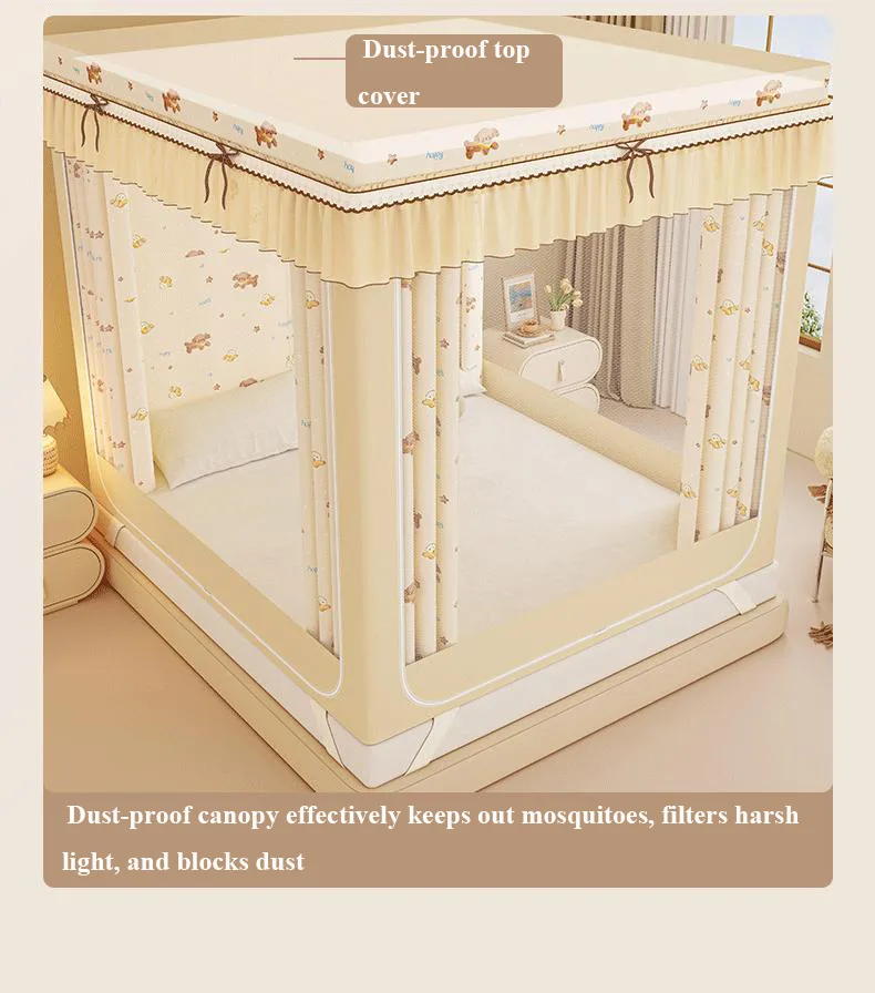 Banana Teddy New-Cartoon-Style-Bed-Curtain--Blackout-Mosquito-Net-for-Home-Use Banana Teddy New-Cartoon-Style-Bed-Curtain--Blackout-Mosquito-Net-for-Home-Use