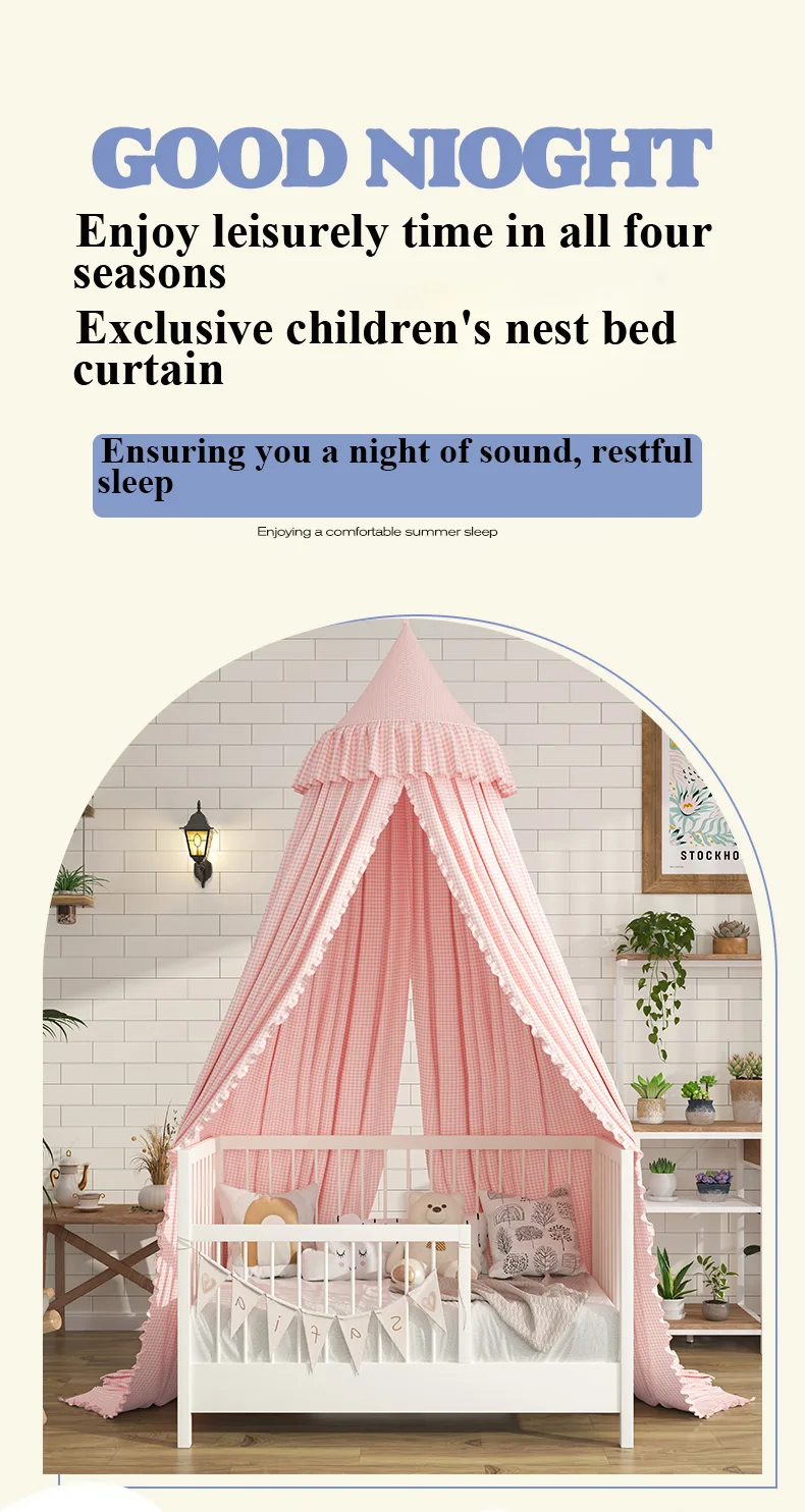 Princess-style dome mosquito net – pink Princess-style dome mosquito net – pink