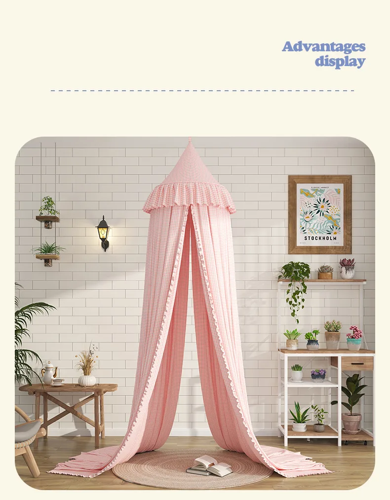 Princess-style dome mosquito net – pink Princess-style dome mosquito net – pink