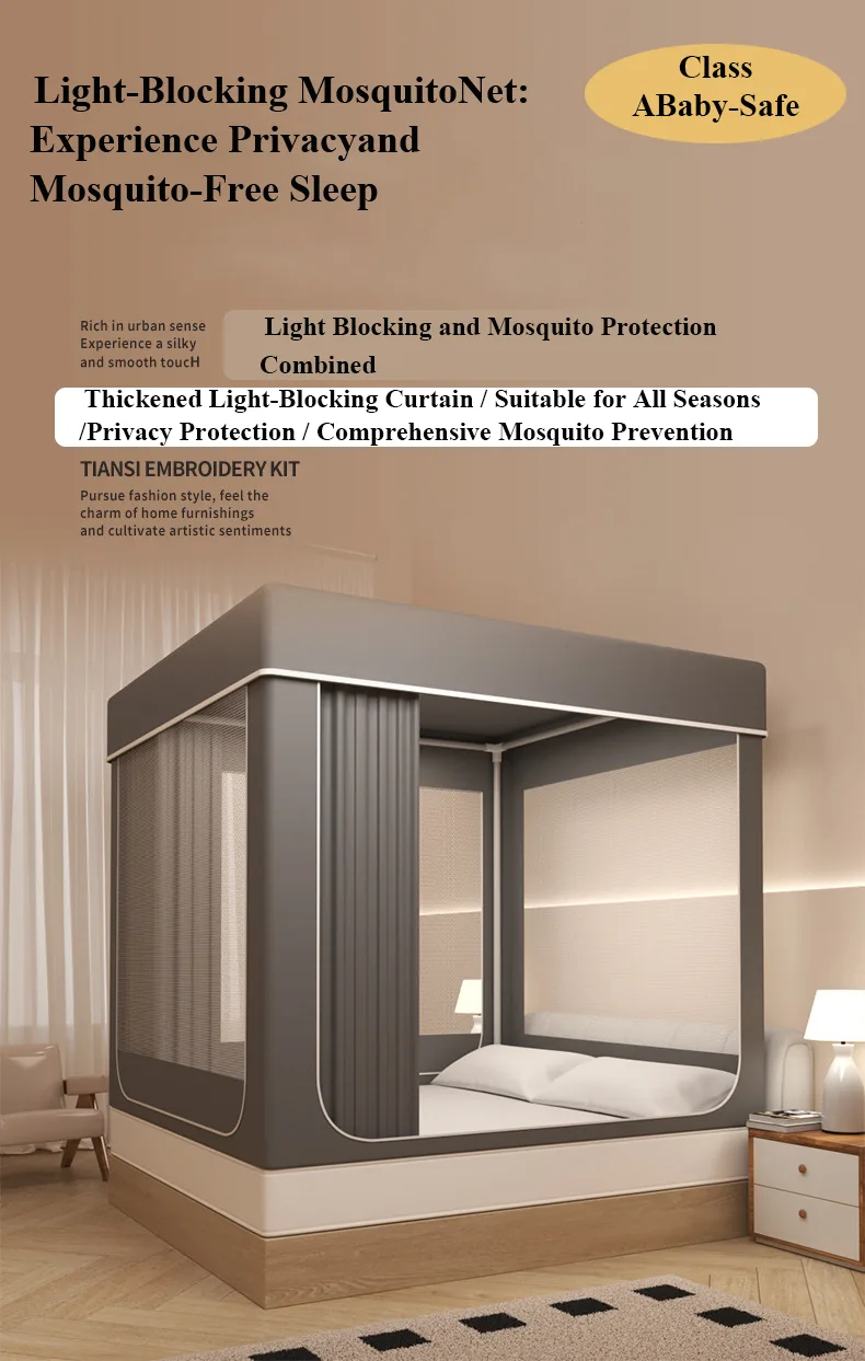 Space Gray Breathable Private Space Sleeping Tent for Kids and Adults