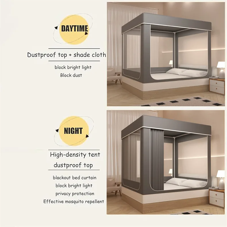 Space Gray Breathable Private Space Sleeping Tent for Kids and Adults