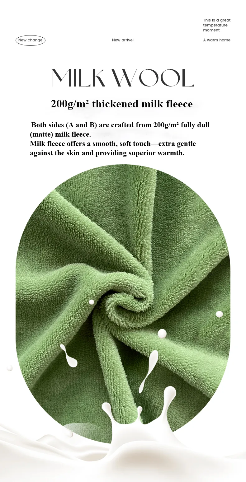 Gem blue Double-Layer Ruffled, 210gsm Thickened Milk Fleece 4-Piece Bedding Set