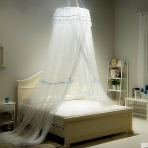 Lace Decorated Luxury Mosquito Net Conical Round Mosquito Net