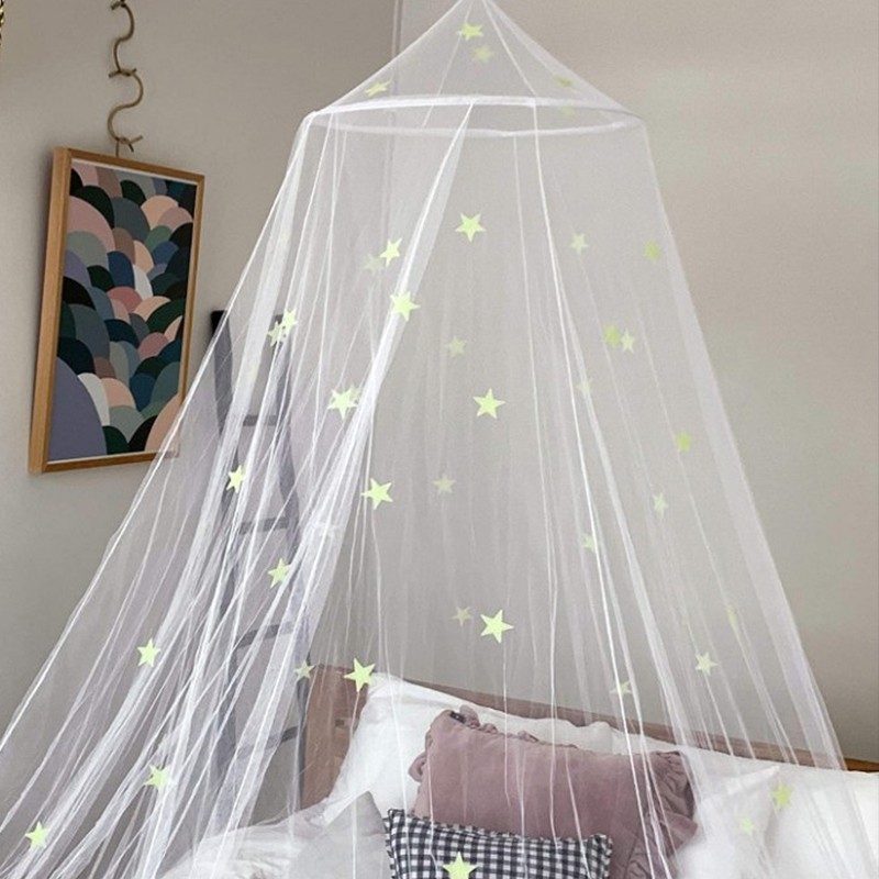 Luminous Star Luxury Dome Mosquito Net Dreamy Kids Bed Canopy 