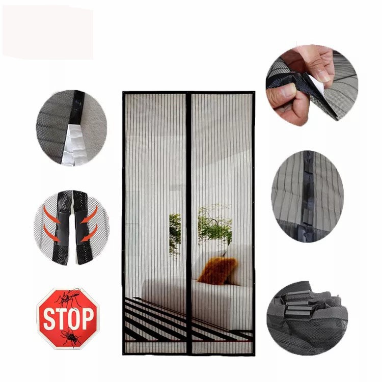 Magnetic Anti-Mosquito Screen Door Anti Mosquito Insect Fly Bug Mesh Curtains Door Screen Automatic Closing Netting Magnets