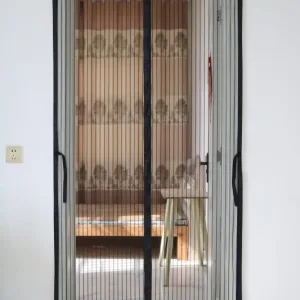 Magnetic Mosquito-Proof Mesh Door Curtain – Soft Magnetic Screen – Garage Door Curtain