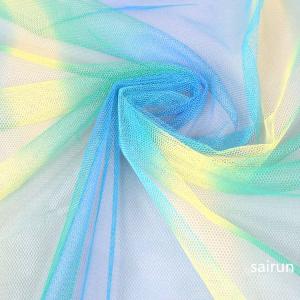 Custom Available Gradient Colored Poly Mesh Fabric