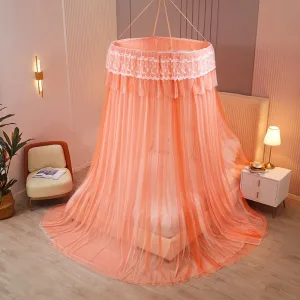 New Blackout Double-Layer Bed Canopy with Dome and Ceiling Mount