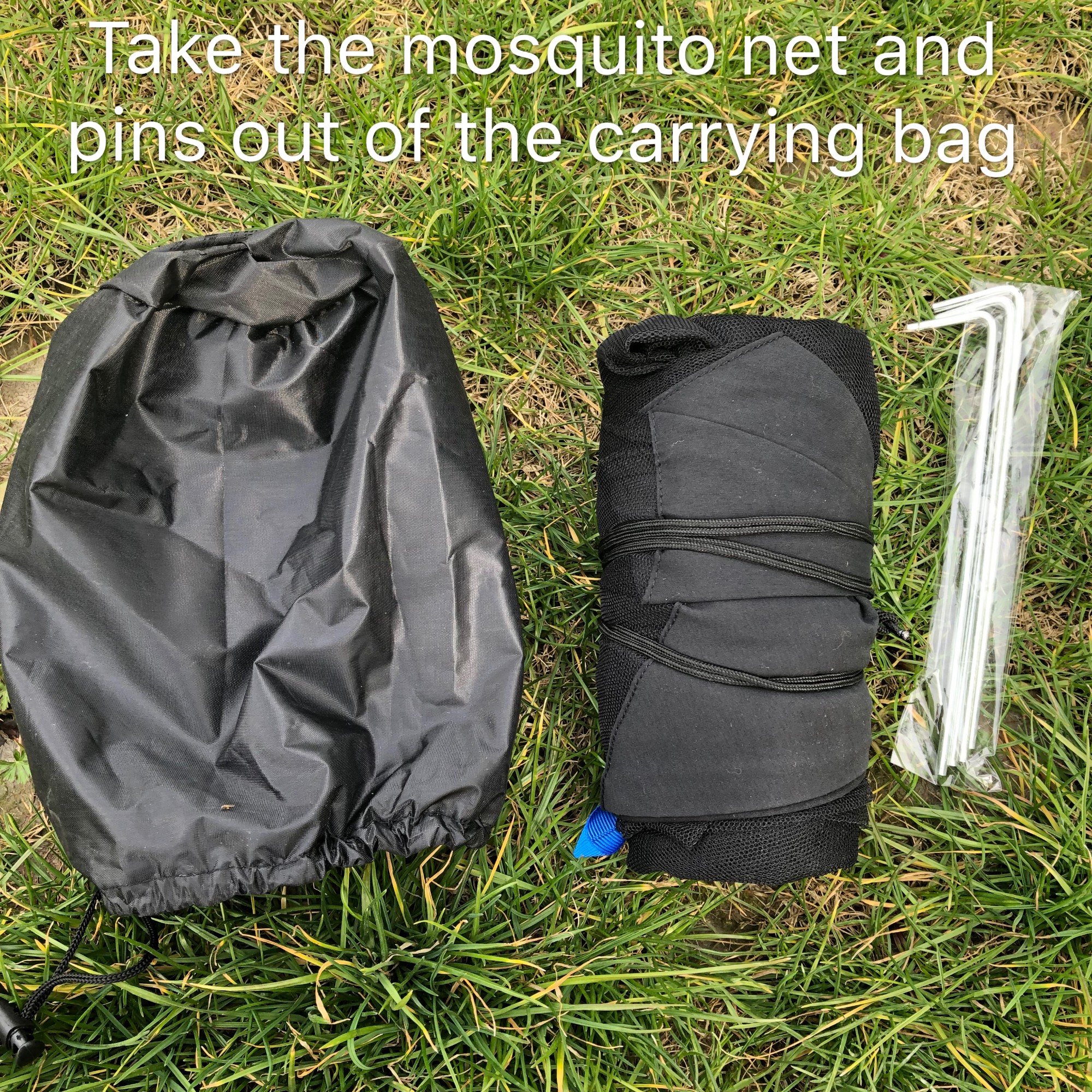 Hung Mosquito Net Simple Outdoor Camping Portable Mosquito Bug Net Tent with Carrying Bag