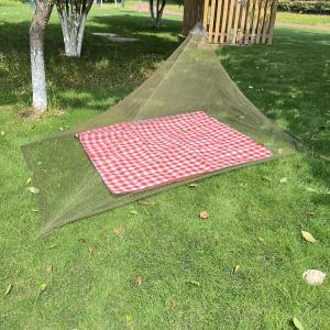 Pyramid Shape Single & Double Bed Outdoor Mosquito Net for Camping/Hiking/Travel