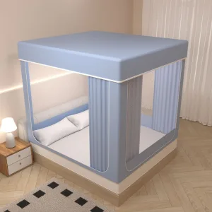 Portable Dream Bed Tent 80% Blackout with 3 Doors Breathable Private Space Sleeping Tent
