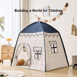 Portable Fabric Play Tent for Kids in a Princess or Prince Style with a Pastel Aesthetic and Various Designs