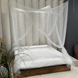 Romantic Double Bed Rectangular Mosquito Net with Four Doors