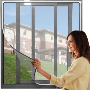 1.5X1.3M/ 2X1.5M/ 1.8X1.5M Black & White Magnetic mosquito Net Window Screen PVC Frame Mosquito Net