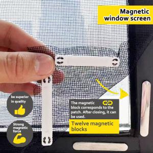 wholesale Polyester Material Detachable Magnetic Window Screen​ DIY Magnetic Window Screen